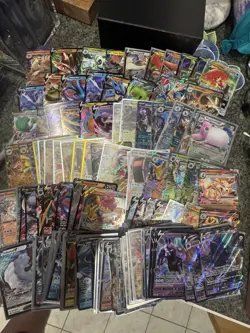LOT OF 144 POKEMON CARDS VMAXS, Vs, EX, VSTAR FROM SWORD & SHIELD AND S&V - Image 1