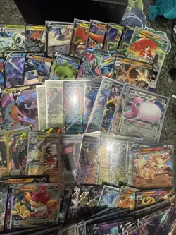 LOT OF 144 POKEMON CARDS VMAXS, Vs, EX, VSTAR FROM SWORD & SHIELD AND S&V - Image 3