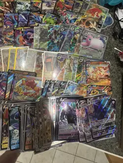 LOT OF 144 POKEMON CARDS VMAXS, Vs, EX, VSTAR FROM SWORD & SHIELD AND S&V - Image 4