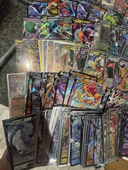 LOT OF 144 POKEMON CARDS VMAXS, Vs, EX, VSTAR FROM SWORD & SHIELD AND S&V - Image 5