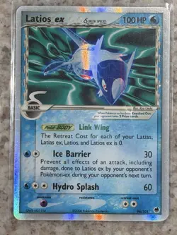 Pokemon Latios EX 2006 Ultra Rare Holo Card EX Delta Species 96/101 Raw LP Dent - Image 1
