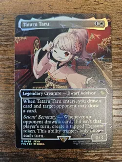 Tataru Taru (Borderless) (Chocobo Track Foil) Commander: Final Fantasy 0466 MTG - Image 1