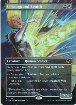 MTG: Edge of Eternities: Foil Borderless Cosmogrand Zenith: LP Condition - Image 1