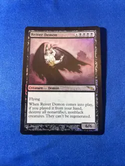 FOIL REIVER DEMON LP+ Mirrodin Original mtg Magic fast shipping - Image 1