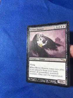 FOIL REIVER DEMON LP+ Mirrodin Original mtg Magic fast shipping - Image 3