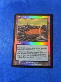 FOIL PEAT BOG LP- Mercadian Masques mtg Magic fast shipping - Image 1