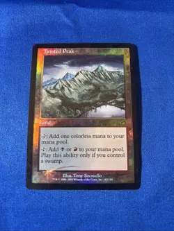 FOIL TAINTED PEAK LP Torment Original mtg Magic fast shipping - Image 1