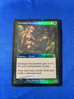 FOIL YAVIMAYA ENCHANTRESS LP- Urza’s Destiny Original mtg Magic fast shipping - Image 1