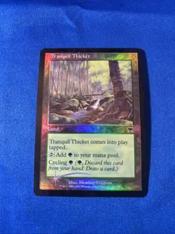FOIL TRANQUIL THICKET LP+ Onslaught Original mtg Magic fast shipping - Image 1