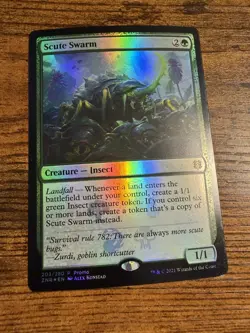 MTG Magic The Gathering FOIL PROMO Scute Swarm - Image 1