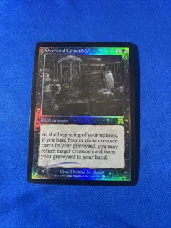 FOIL OVERSOLD CEMETERY LP Onslaught Original mtg Magic fast shipping - Image 1