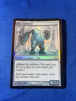 FOIL MYR ENFORCER LP Mirrodin Original mtg Magic fast shipping - Image 1