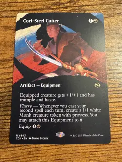 MTG Magic The Gathering Cori Steel Cutter BORDERLESS - Image 1