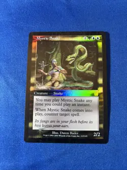 FOIL MYSTIC SNAKE LP+ Apocalypse Original mtg Magic fast shipping - Image 1