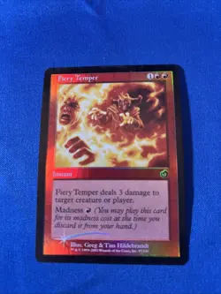 FOIL FIERY TEMPER LP+ Torment Original mtg Magic fast shipping - Image 1