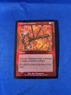 FOIL VOLCANIC HAMMER LP+ 7th Seventh Edition mtg Magic fast shipping - Image 1