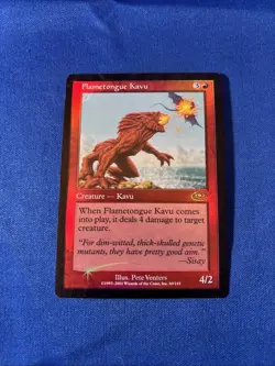 FOIL FLAMETONGUE KAVU LP+ Planeshift Original mtg Magic fast shipping - Image 1