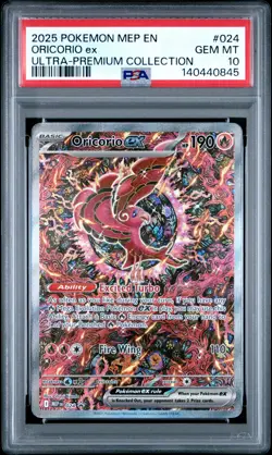 2025 POKEMON MEP PROMO ULTRA-PREMIUM COLLECTION #024 ORICORIO EX PSA 10 - Image 1