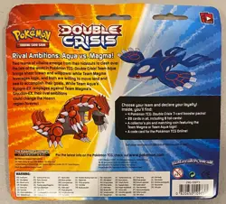 2015 POKEMON DOUBLE CRISIS TEAM MAGMA PIN 4 BOOSTER PACK BLISTER PACK SEALED - Image 2