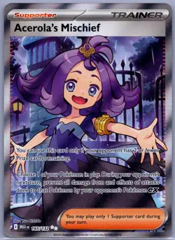 Acerola's Mischief Ultra Rare ME01: Mega Evolution 165/132 NM - Pokemon TCG - Image 1