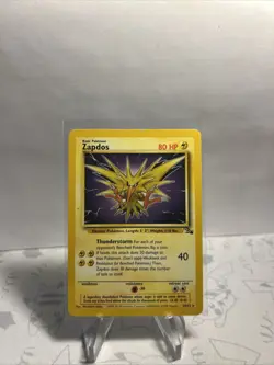 Pokemon TCG - ZAPDOS - 30/62 - RARE - UNLIMITED - FOSSIL (1999) - WOTC - HP - Image 1