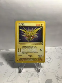 Pokemon TCG - ZAPDOS - 30/62 - RARE - UNLIMITED - FOSSIL (1999) - WOTC - HP - Image 2