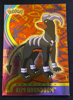 2001 Topps Pokemon Johto League Champions Holo Foil #229 Houndoom LP - Image 1