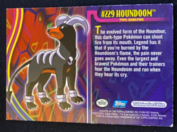 2001 Topps Pokemon Johto League Champions Holo Foil #229 Houndoom LP - Image 2