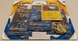 2017 POKEMON SUN & MOON BASE SET 3 PACK W/ TOGEDEMARU SM09 SEALED BLISTER PACK A - Image 3