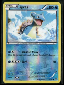 Pokemon - Lapras 17/101 Reverse Holo Plasma Blast LP - Image 1