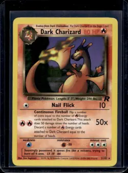 2000 Pokemon Team Rocket Dark Charizard #21/82 - Image 1