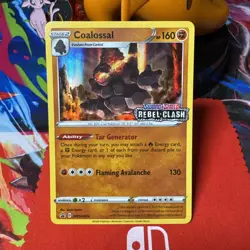 Coalossal SWSH024 -Holo STAMPED Prerelease Promo - Rebel Clash -Pokemon TCG 2020 - Image 1