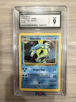 1999 Pokemon Gyarados CGC 9 Mint Holo #6 Base Set - Image 1