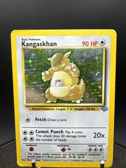1999 Pokemon TCG Kangaskhan Jungle 5/64 Unlimited Holo Rare - Image 2