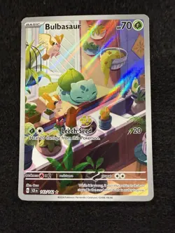 Pokemon Bulbasaur IR 143/142 from Stellar Crown in LP+ condition! - Image 1