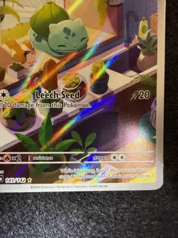 Pokemon Bulbasaur IR 143/142 from Stellar Crown in LP+ condition! - Image 5