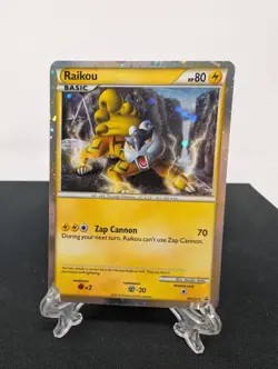 2010 POKEMON HG & SS RAIKOU HOLO PROMO HGSS19 - Image 1