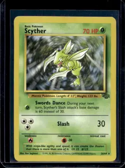 1999 Pokemon Jungle Scyther #26/64 - Image 1