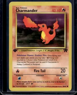 2000 Pokemon Team Rocket First Edition Charmander #50/82 - Image 1