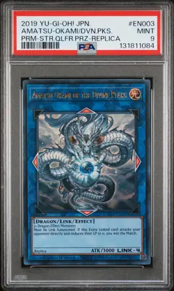 2019 YU-GI-OH! JPN PROMO #EN003 AMATSU-OKAMI OF THE DIVINE PEAKS PSA 9 - Image 1