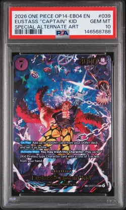 2026 ONE PIECE THE AZURE SEA'S SEVEN SPECIAL AA EUSTASS "CAPTAIN" KID PSA 10 - Image 1