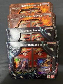 One Piece Illustration Box IB05 + IB06 Vol 5 & 6 - ENG Sealed NEW Lot Of 4 - Image 1