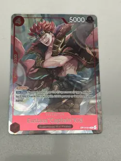 Bandai One Piece Dash Pack Eustass "Captain" Kid OP14-014 Blocker Rare 5000 - Image 1