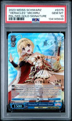 2023 WEISS SCHWARZ REVUE STARLIGHT -RE LIVE- "HERACLES" MICHIRU OTORI PSA 10 - Image 1