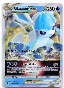Glaceon VSTAR SWSH197 SWSH: Sword & Shield Promo Cards Holo *DMG - Image 1