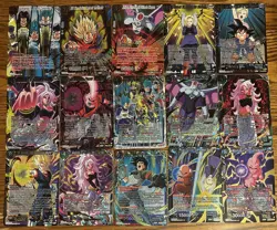 Dragon Ball Super Masters TCG Power Absorbed BT20 SPR, SR Lot Of 15 Cards - Image 1