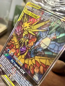 Sealed Moltres&Zapdos&Articuno GX Full Art Pokemon Card, Black Star Promo, SM210 - Image 3