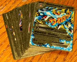 Pokemon Gold Foil Fan Art Lot Of 29 Cards - Image 1