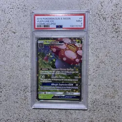 Vileplume GX 4/236 Cosmic Eclipse Ultra Rare Pokemon Card PSA 9 MINT - Image 1
