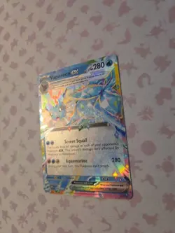 Pokemon Vaporeon EX TCG Prismatic Evolutions Double Rare Holo Card 023/131 - Image 3